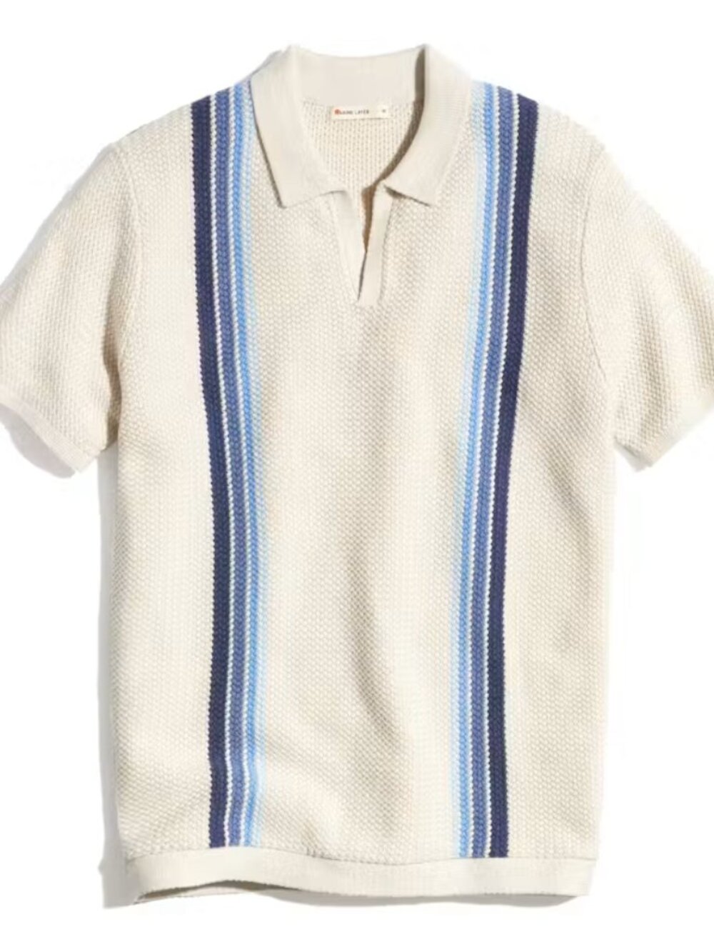 NWT Marine Layer Men's Conrad Vertical Stripe Polo Sweater XL